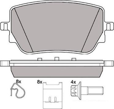 Japko 510533AF - Тормозные колодки, дисковые, комплект autosila-amz.com