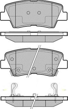 E.T.F. 12-1780 - Тормозные колодки, дисковые, комплект autosila-amz.com