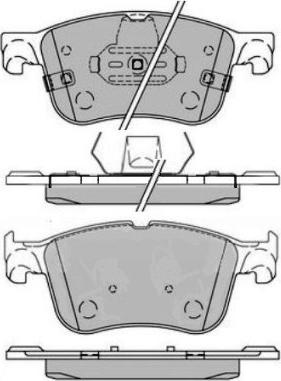 E.T.F. 12-1770 - Тормозные колодки, дисковые, комплект autosila-amz.com