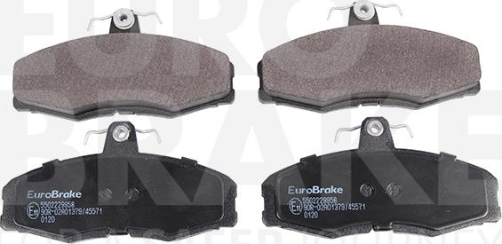Eurobrake 5502229958 - Тормозные колодки, дисковые, комплект autosila-amz.com