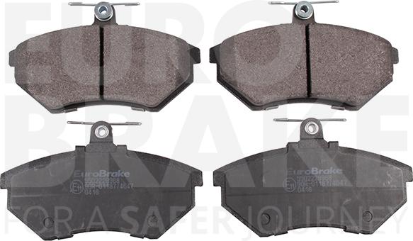 Eurobrake 5502229968 - Тормозные колодки, дисковые, комплект autosila-amz.com