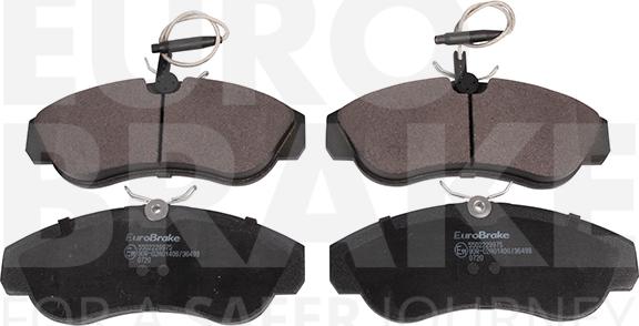 Eurobrake 5502229975 - Тормозные колодки, дисковые, комплект autosila-amz.com