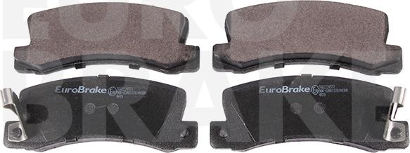Eurobrake 5502224551 - Тормозные колодки, дисковые, комплект autosila-amz.com
