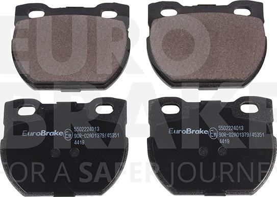 Eurobrake 5502224013 - Тормозные колодки, дисковые, комплект autosila-amz.com