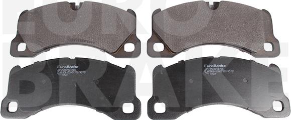 Eurobrake 5502224798 - Тормозные колодки, дисковые, комплект autosila-amz.com