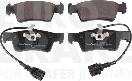 Eurobrake 5502224767 - Тормозные колодки, дисковые, комплект autosila-amz.com