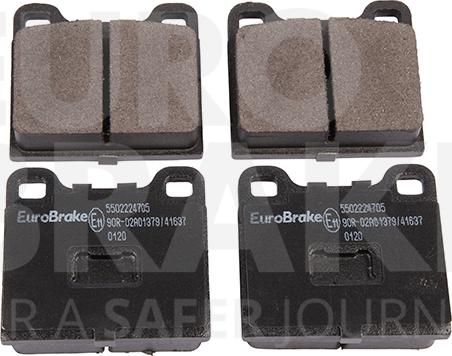 Eurobrake 5502224705 - Тормозные колодки, дисковые, комплект autosila-amz.com