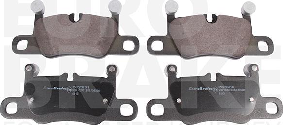 Eurobrake 55022247143 - Тормозные колодки, дисковые, комплект autosila-amz.com