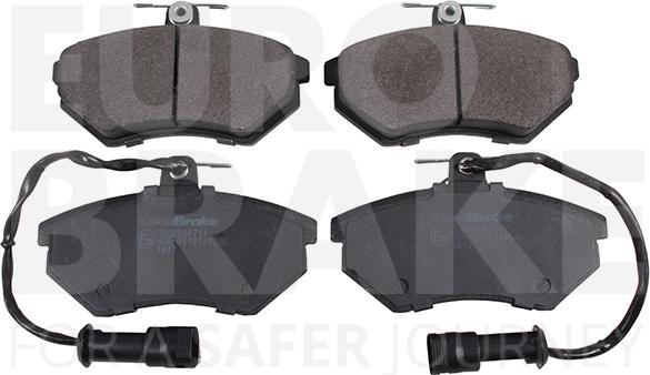 Eurobrake 5502224711 - Тормозные колодки, дисковые, комплект autosila-amz.com