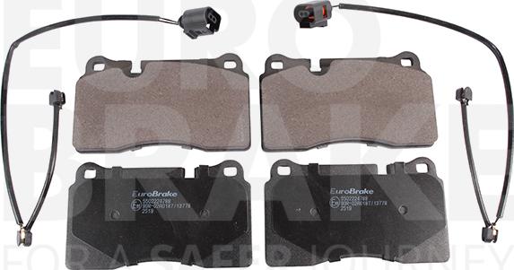 Eurobrake 5502224788 - Тормозные колодки, дисковые, комплект autosila-amz.com