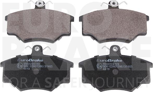 Eurobrake 5502224723 - Тормозные колодки, дисковые, комплект autosila-amz.com