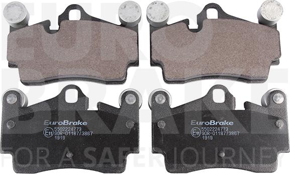 Eurobrake 5502224773 - Тормозные колодки, дисковые, комплект autosila-amz.com