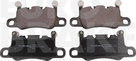 Eurobrake 5502225619 - Тормозные колодки, дисковые, комплект autosila-amz.com