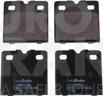 Eurobrake 55022266003 - Тормозные колодки, дисковые, комплект autosila-amz.com