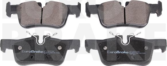 Eurobrake 5502221568 - Тормозные колодки, дисковые, комплект autosila-amz.com