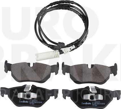 Eurobrake 5502221577 - Тормозные колодки, дисковые, комплект autosila-amz.com