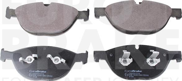 Eurobrake 5502221219 - Тормозные колодки, дисковые, комплект autosila-amz.com