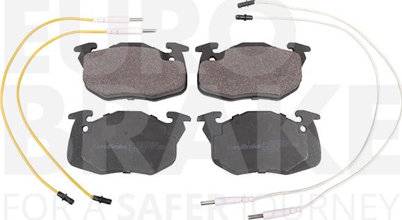 Eurobrake 5502223920 - Тормозные колодки, дисковые, комплект autosila-amz.com