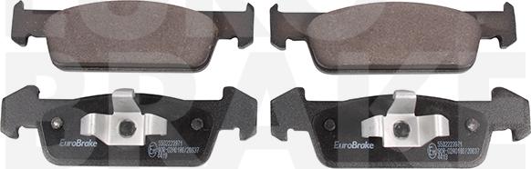 Eurobrake 5502223971 - Тормозные колодки, дисковые, комплект autosila-amz.com