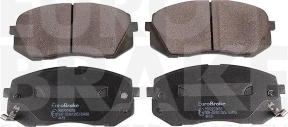 Eurobrake 5502223453 - Тормозные колодки, дисковые, комплект autosila-amz.com