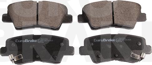 Eurobrake 5502223536 - Тормозные колодки, дисковые, комплект autosila-amz.com