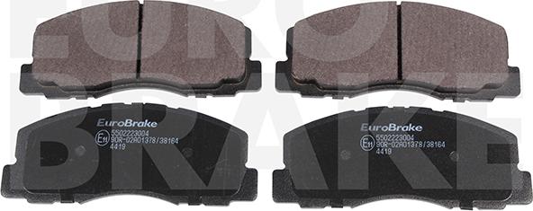 Eurobrake 5502223004 - Тормозные колодки, дисковые, комплект autosila-amz.com