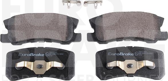 Eurobrake 5502223025 - Тормозные колодки, дисковые, комплект autosila-amz.com