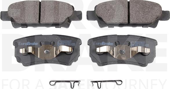 Eurobrake 5502223027 - Тормозные колодки, дисковые, комплект autosila-amz.com