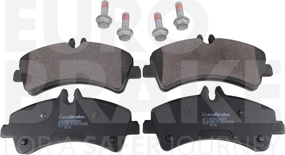 Eurobrake 5502223365 - Тормозные колодки, дисковые, комплект autosila-amz.com