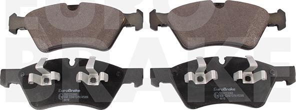 Eurobrake 5502223360 - Тормозные колодки, дисковые, комплект autosila-amz.com