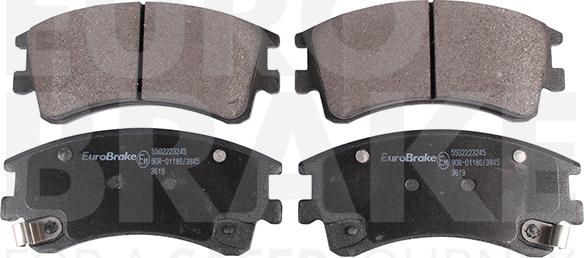 Eurobrake 5502223245 - Тормозные колодки, дисковые, комплект autosila-amz.com