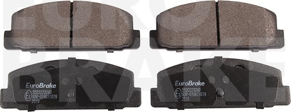 Eurobrake 5502223240 - Тормозные колодки, дисковые, комплект autosila-amz.com