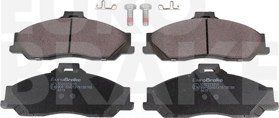 Eurobrake 5502223250 - Тормозные колодки, дисковые, комплект autosila-amz.com