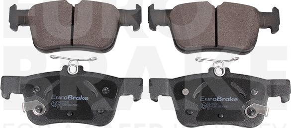 Eurobrake 5502222581 - Тормозные колодки, дисковые, комплект autosila-amz.com