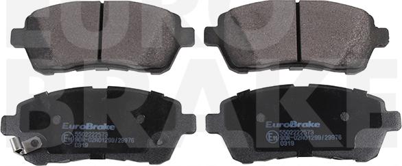 Eurobrake 5502222573 - Тормозные колодки, дисковые, комплект autosila-amz.com