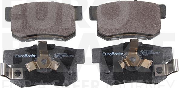 Eurobrake 5502222647 - Тормозные колодки, дисковые, комплект autosila-amz.com