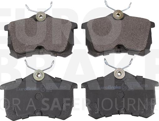 Eurobrake 5502222631 - Тормозные колодки, дисковые, комплект autosila-amz.com