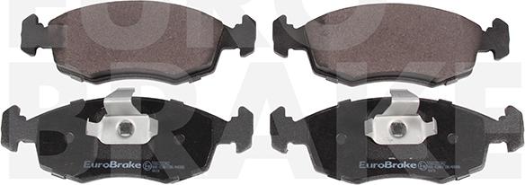 Eurobrake 5502222362 - Тормозные колодки, дисковые, комплект autosila-amz.com