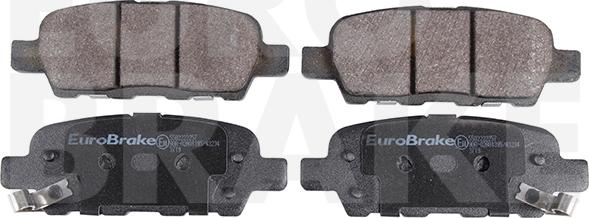 Eurobrake 5502222257 - Тормозные колодки, дисковые, комплект autosila-amz.com