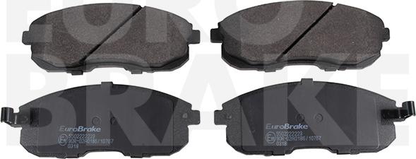 Eurobrake 5502222223 - Тормозные колодки, дисковые, комплект autosila-amz.com