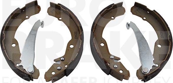 Eurobrake 58492743631 - Комплект тормозных колодок, барабанные autosila-amz.com