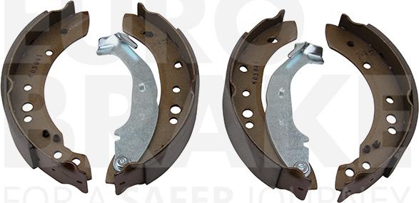 Eurobrake 58492719691 - Комплект тормозных колодок, барабанные autosila-amz.com