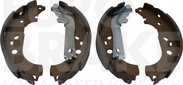 Eurobrake 58492719758 - Комплект тормозных колодок, барабанные autosila-amz.com