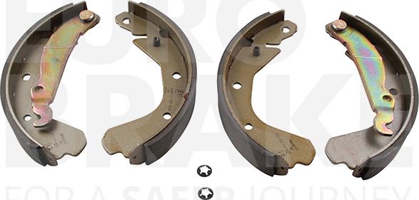 Eurobrake 58492736413 - Комплект тормозных колодок, барабанные autosila-amz.com