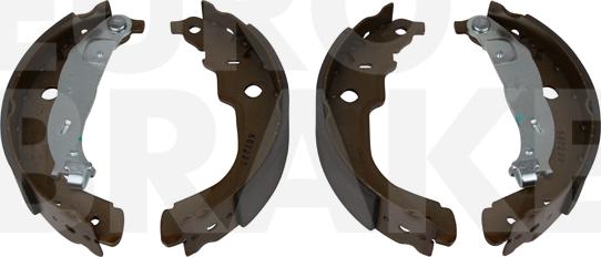 Eurobrake 58492737741 - Комплект тормозных колодок, барабанные autosila-amz.com