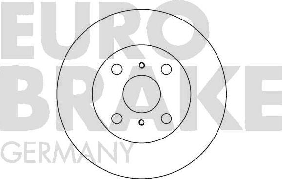Eurobrake 5815204514 - Тормозной диск autosila-amz.com