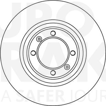 Eurobrake 5815201003 - Тормозной диск autosila-amz.com