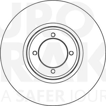 Eurobrake 5815201205 - Тормозной диск autosila-amz.com
