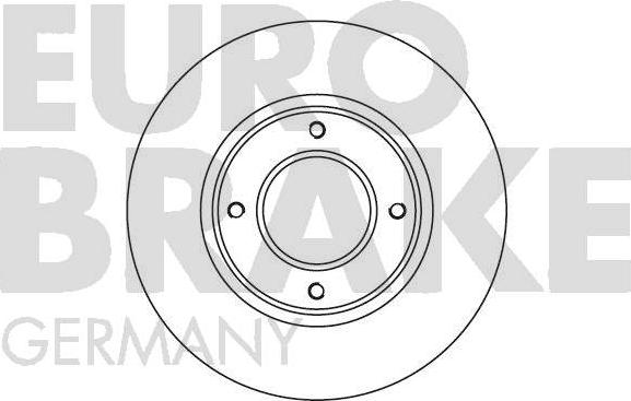 Eurobrake 5815201215 - Тормозной диск autosila-amz.com