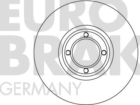 Eurobrake 5815201210 - Тормозной диск autosila-amz.com